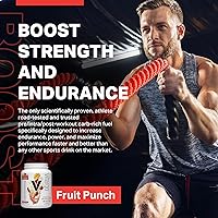Vista 3 de Vitargo Polvo de carbohidratos, digestión 2 veces más rápida: ponche de frutas de 68.3 onzas, sin hinchazón, sin choque, pre, intra y post, polvo