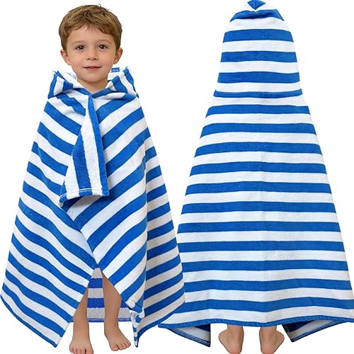 Vista 24 de VOOVA & MOVAS - Toallas para niños de 3 a 8 años, 30 x 50 pulgadas, 100% algodón Gruesa Absorbente, toalla para playa piscina baño baño