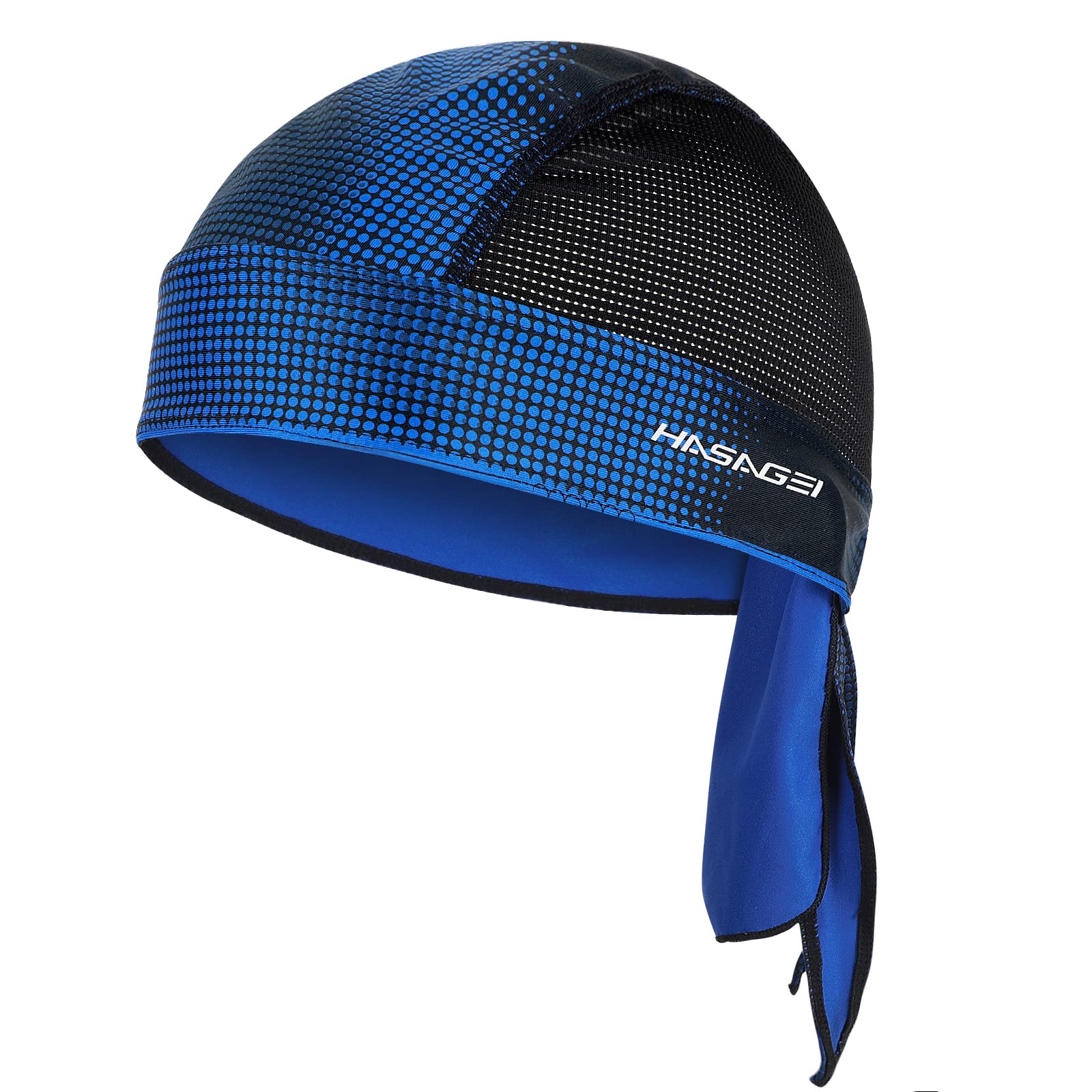 HASAGEI Atmungsaktiv Bandana Cap Sonnenschutz Sport Kopfbedeckung Durag Kopftuch unter Fahrradhelm Biker Schädel Kappe Fahrrad Mütze, Schweißableitender Quick Dry