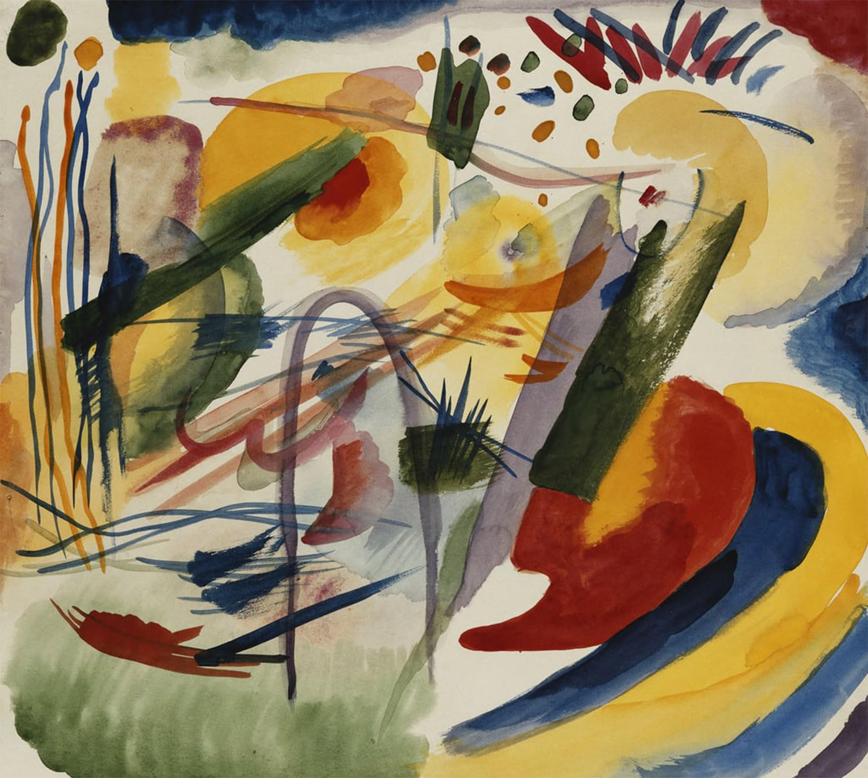 ARTXLXXBN Famous Prints Artwork Pictures Poster Painting Art famous workart by Wassily Kandinsky Artwork Landscape Pictures for Home Decor 60x90cm