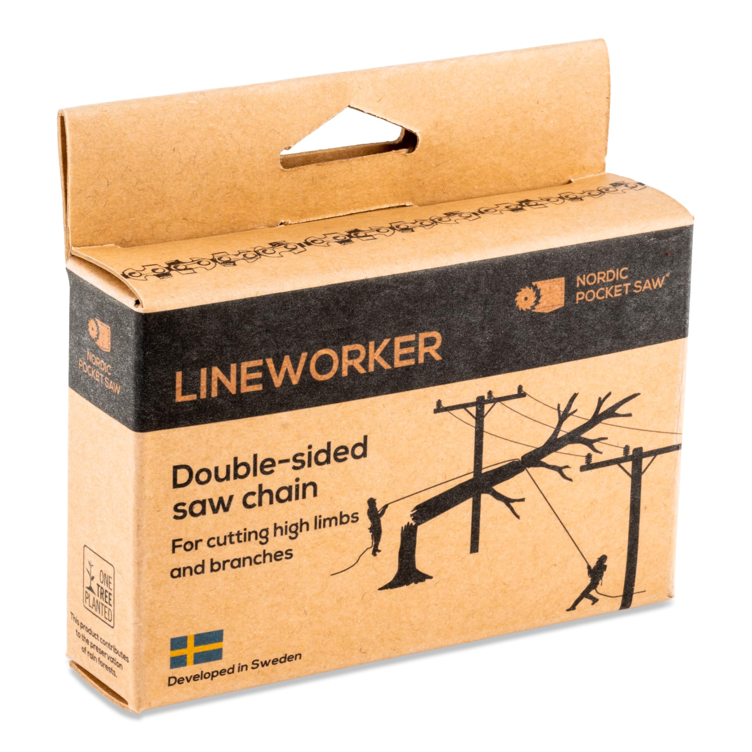 Scie à corde pour arbres 104 cm – Tronçonneuse à corde réaffûtable double face