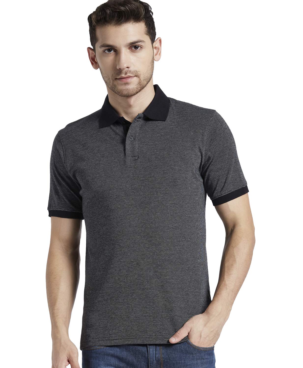 BUFFALO Jacquard Polo T-Shirt