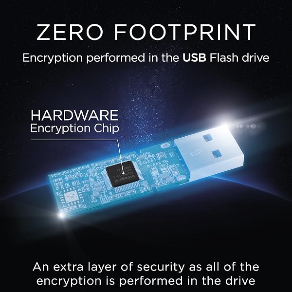 Integral 16GB Crypto-197 256-Bit Hardware Encrypted 3.0 USB Secure Dual Password Flash Memory Drive - Certified to FIPS 197, Protection & Rugged Double-layer Waterproof Design XTS- AES - 5