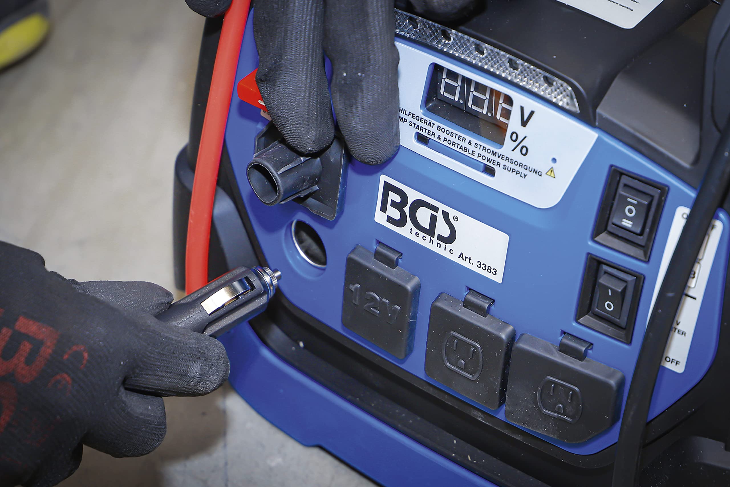 BGS 3383 | Multifunktions-Starthilfegerät & Mobile Stromversorgung | 5-in-1 | 18 Ah | Starthilfe Powerbank, Tragbare Auto Batterie Booster