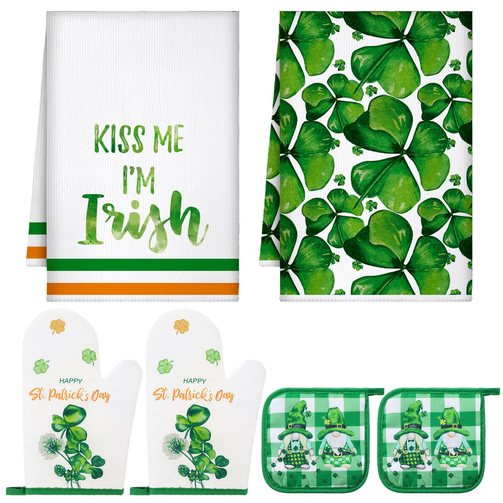 Torchon de cuisine Saint-Patrick pour décoration maison irlandaise