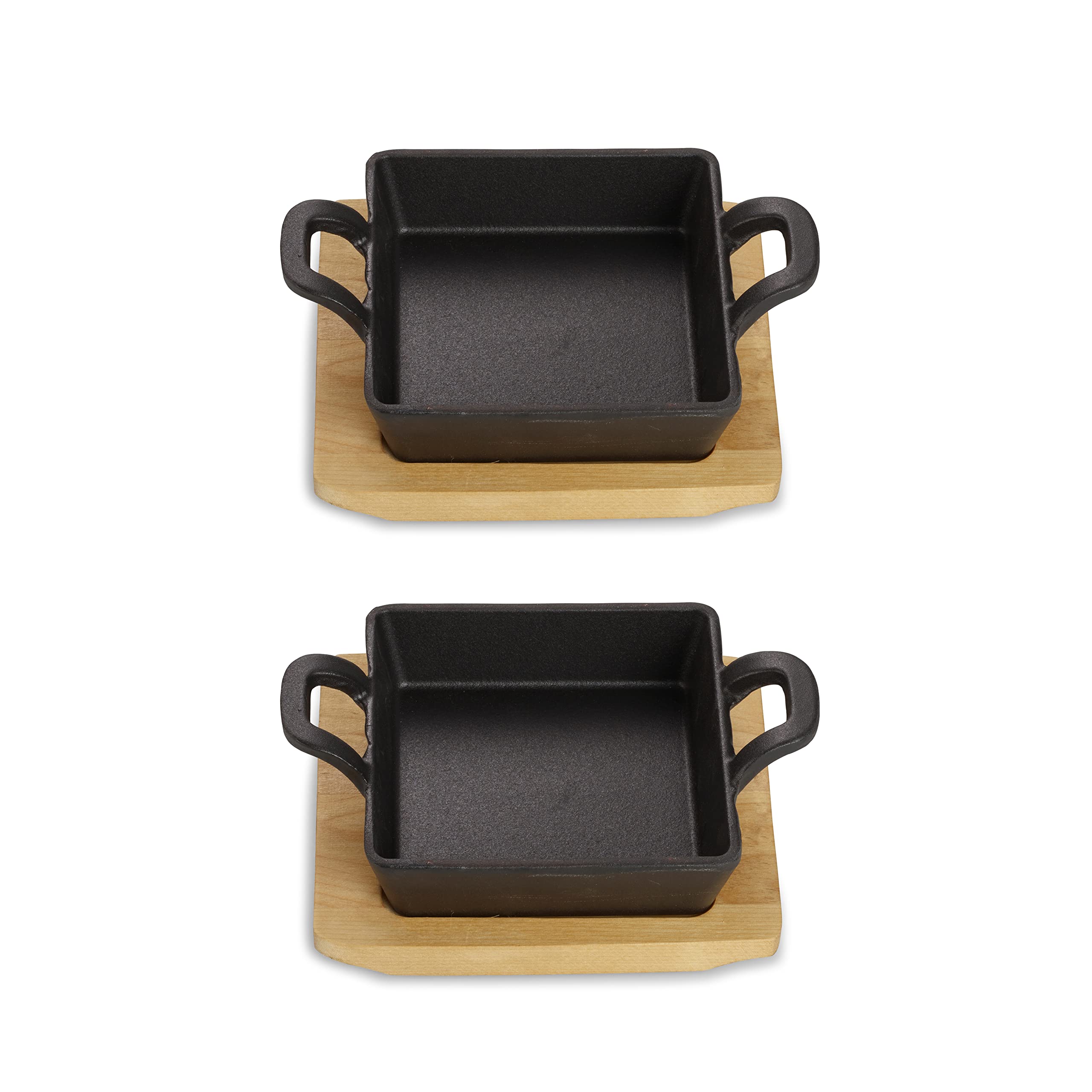 Echtwerk Serveerschaal Van Gietijzer, Ovenschaal Met Serveerplank Grillpan Al Ingebrand Geschikt Voor Oven Grill Barbecue En Inductie Ideaal Voor Koken En Serveren Small Edition