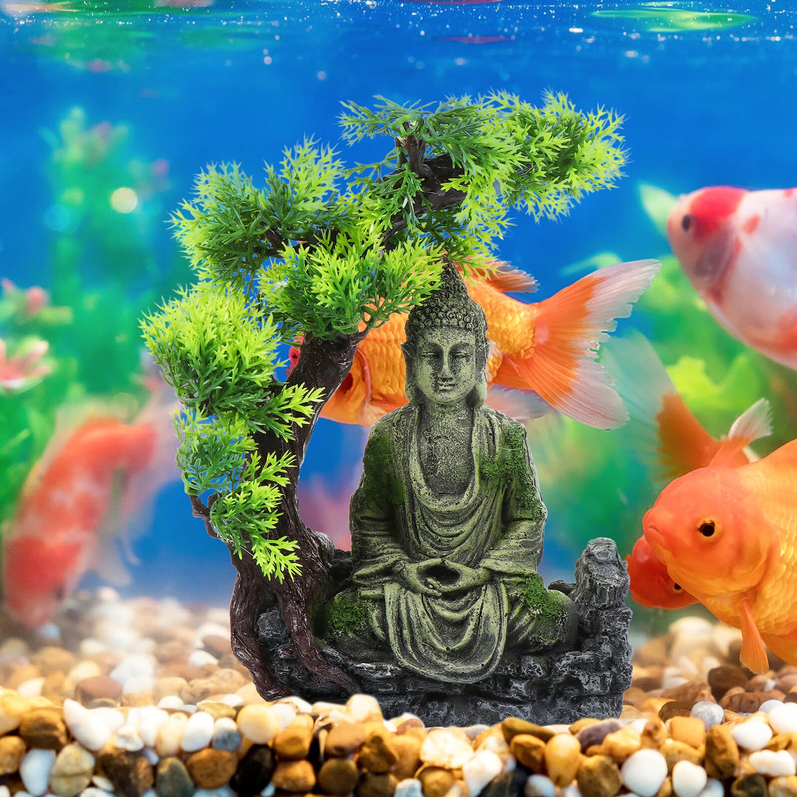 Estatua de de Resina para Acuario Adorno para Peceras Decoración de Paisaje Acuático para de Peces y Reptiles Duradero y Antiguo