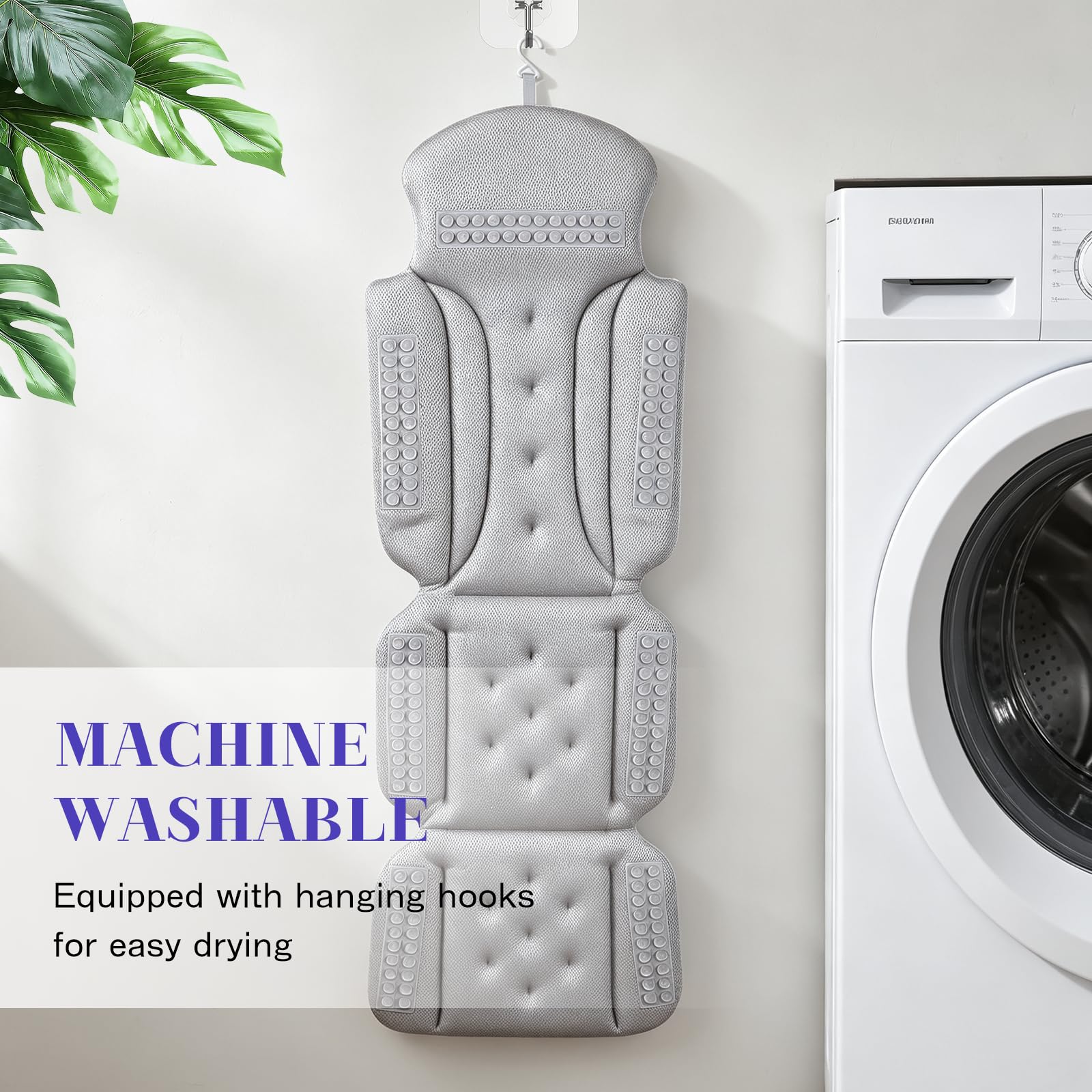 Best Bath Pillow Picks for 2026 3 SetSail Full Body Bath Pillow for Tub Bathtub Cushion White - product photo