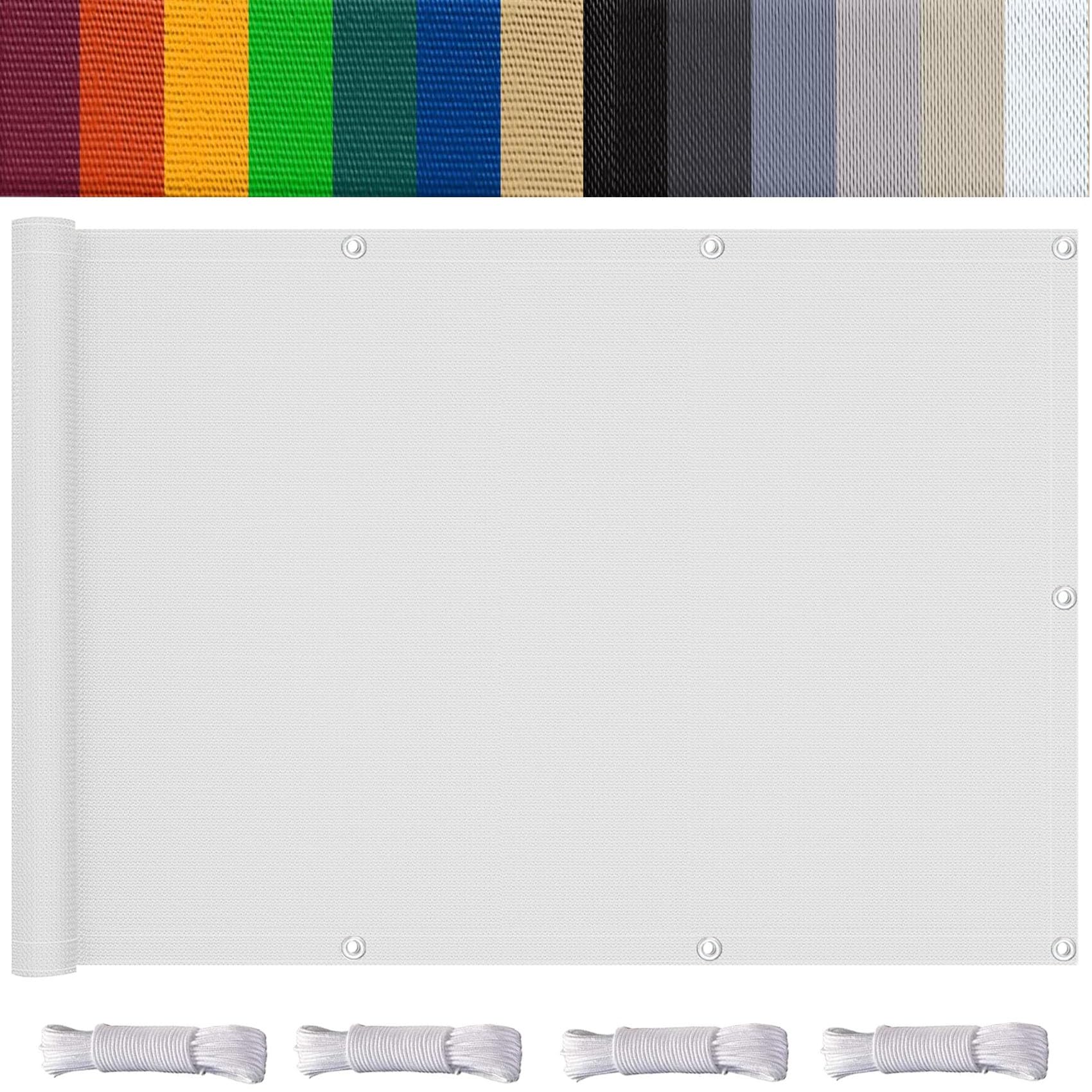 Toile ombrage rectangulaire étanche anti-UV avec corde