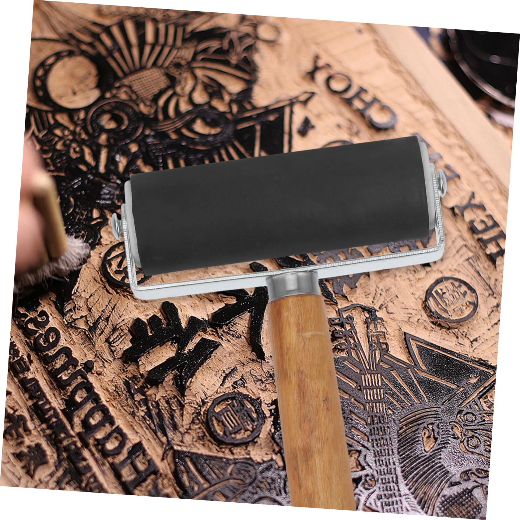 BCOATH K Roller for Printing 4-inch Roller for Children Stamping and Embossing Art Craft Tool and Easy to Use