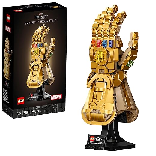 LEGO 76191 Marvel Super Heroes Infinity Handschuh, Avengers Set für Erwachsene mit dem Gauntlet von Thanos, Fanartikel, Geschenk für Männer, Frauen, Sie und Ihn