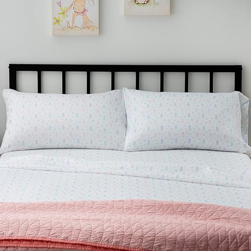 Linenspa Juego de sábanas de microfibra de cuatro piezas, múltiples estilos y colores, tacto súper suave, patrones divertidos para niños y niñas,