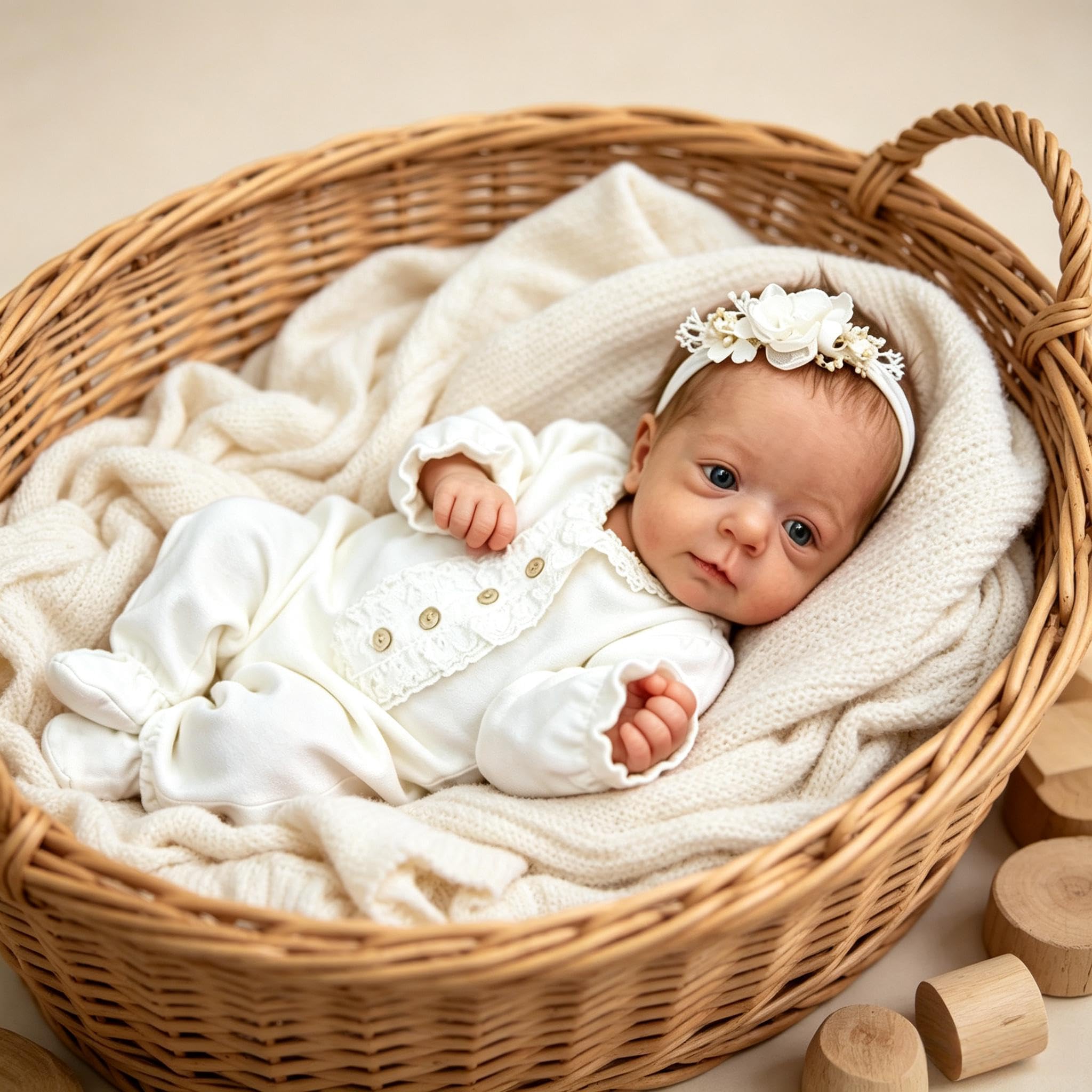RXDOLL Reborn Baby Vollsilikon Lebensecht Mädchen-48cm Reborn Puppe Mit Haaren, Babypuppen Wie Echt, Lebensechte Babypuppen, Reborn Puppen, 3D-Haut Puppen, Baby Doll für Mädchen 3+