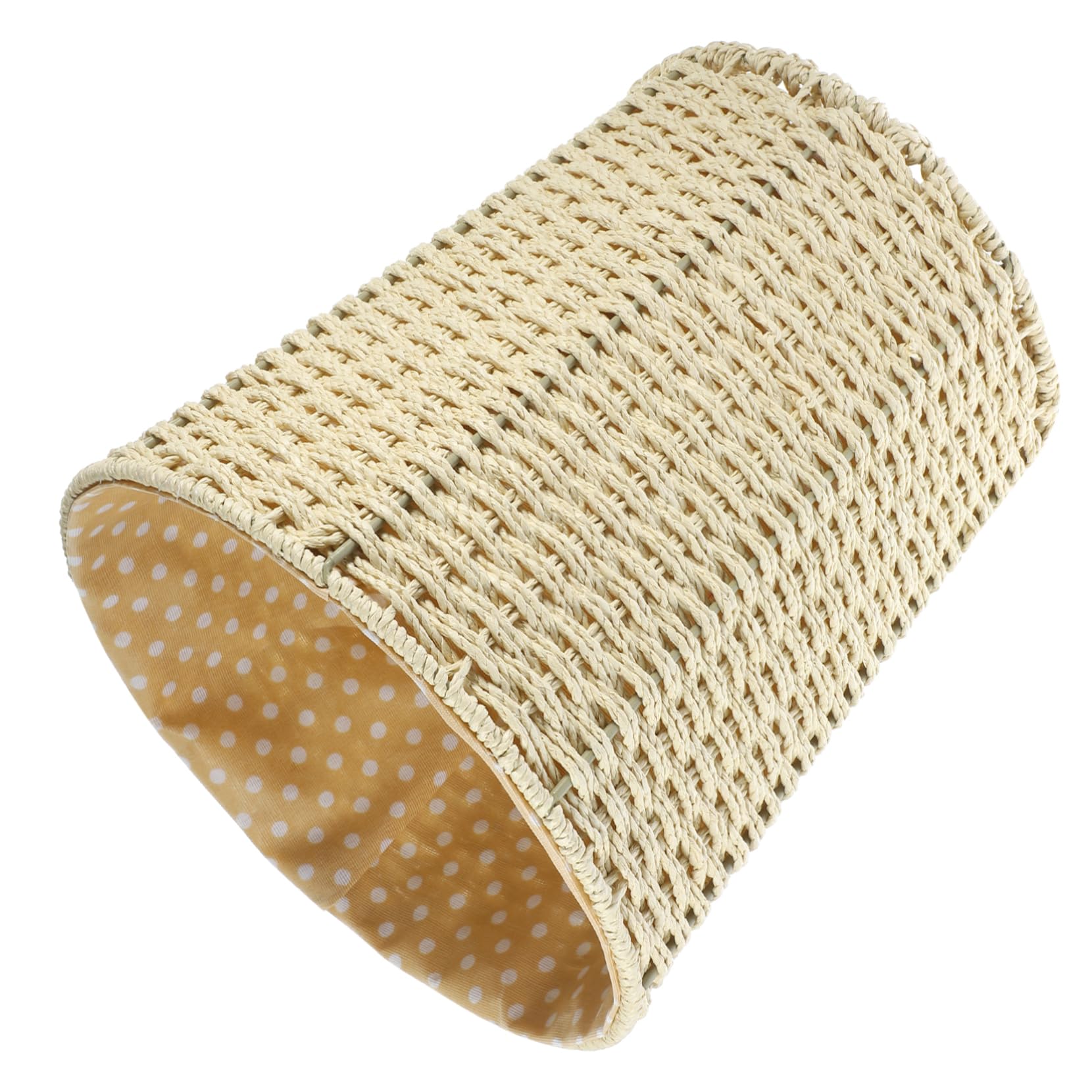 Panier de rangement tressé en osier avec doublure en tissu pour linge et objets