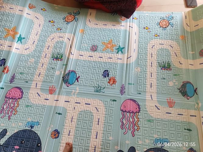 FIRSTCRY INTELLISKILLS Premium Extra Large Reversible Play Mat for