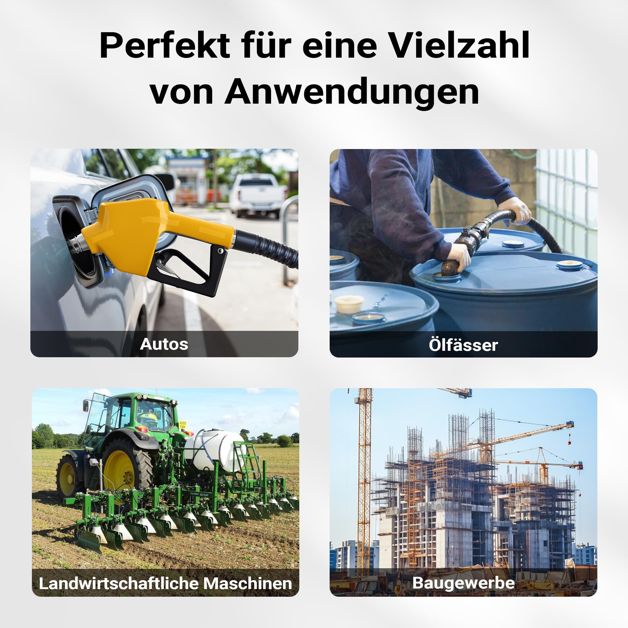Wiltec Automatische Zapfpistole für Heizöl und Diesel 24mm (3/4 Zoll) DN20 120l/min Modell 4007