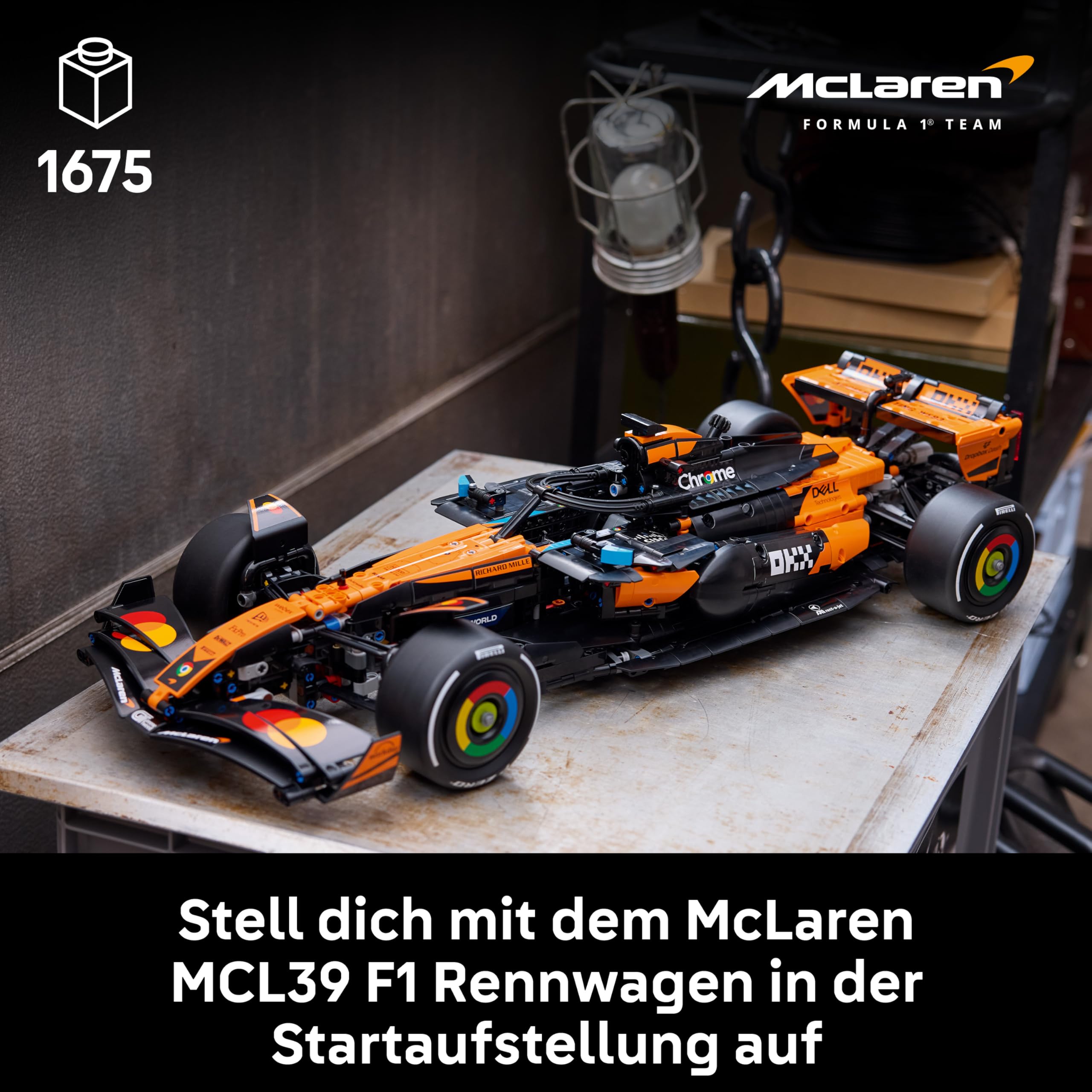 LEGO Technic McLaren MCL39 F1 Rennwagen - Modellbau für Erwachsene - Sammler Set mit V6-Motor, Di... Ansicht 3