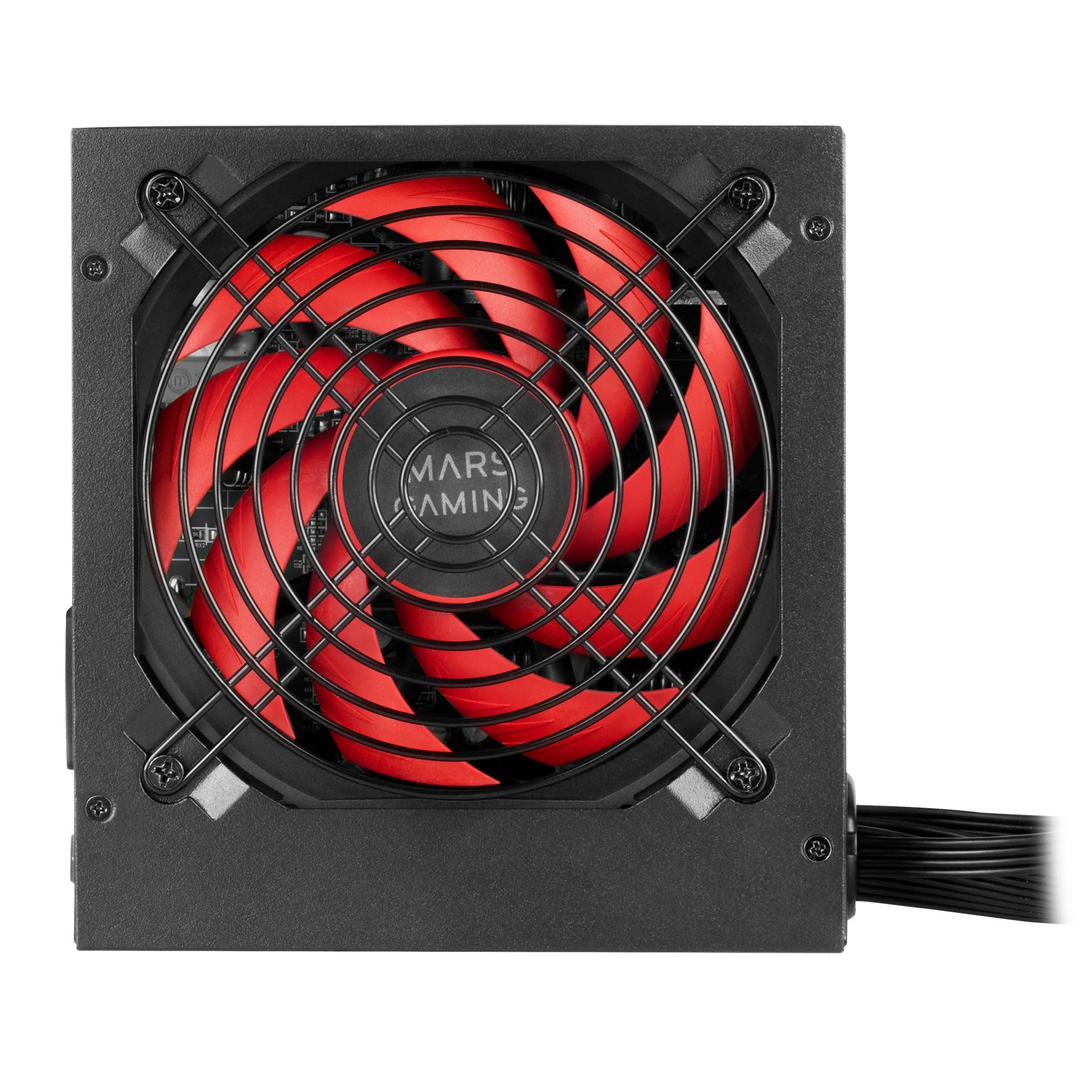 Mars Gaming MPIII850 Alimentation ATX 850W, 80 Plus Bronze, Noir | Garantie 5 Ans, Certification 80Plus Bronze, Efficacité 89 %, APFC, Ventilateur FDB 120mm AI-RPM, DC-DC et SMD