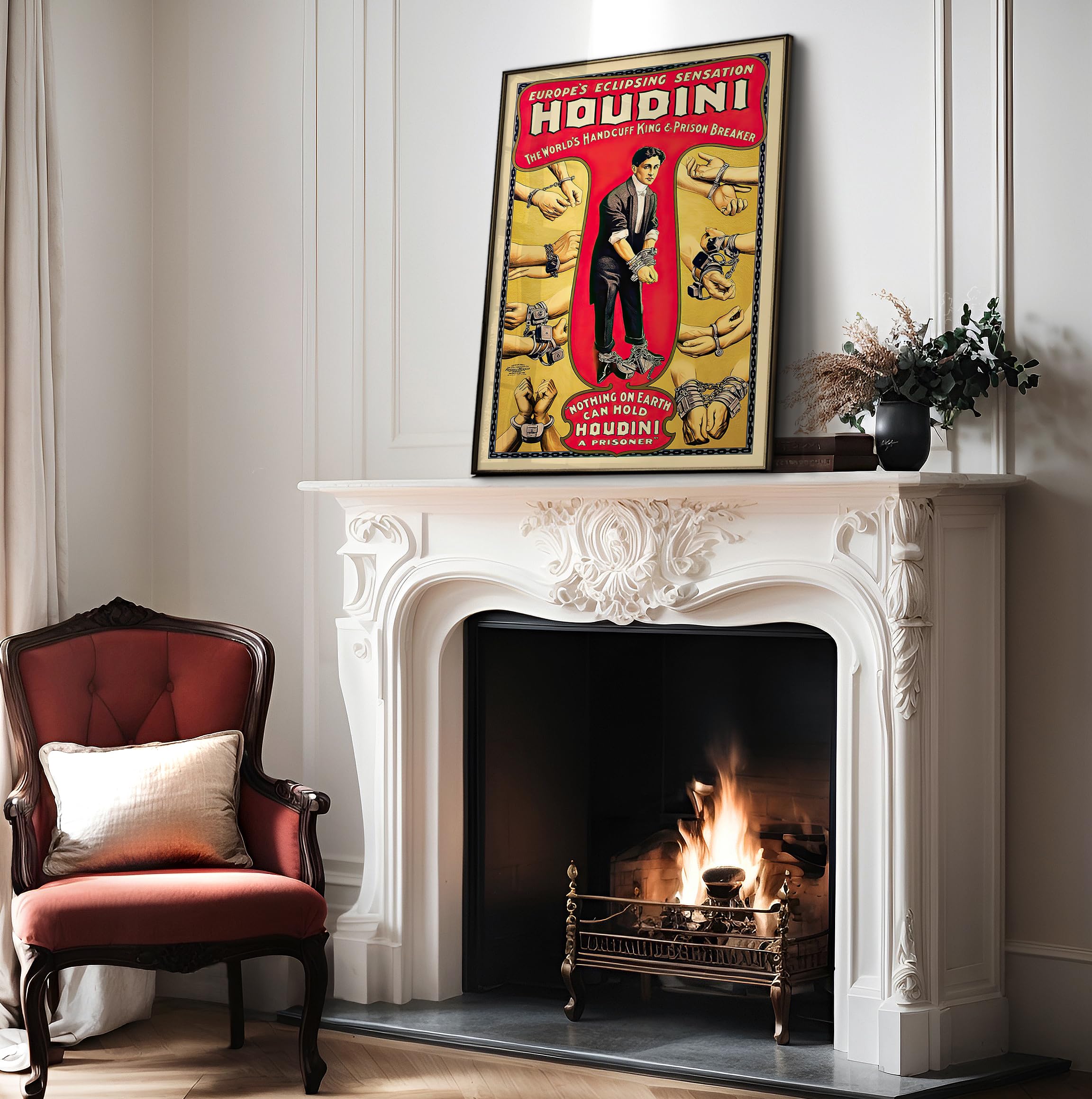 Amazon.com: Poster Master Vintage Houdini Handcuff King Poster