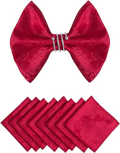 Homejoy Juego de 8 servilletas de tela cuadradas de 17 x 17 pulgadas, tela jacquard de poliéster, lavables, reutilizables, para cocina, cena,