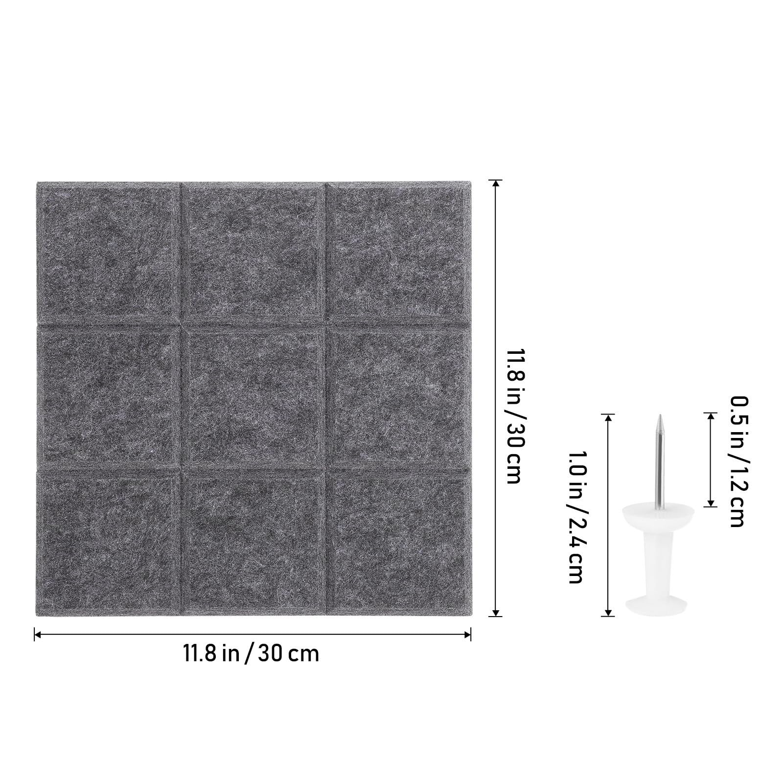 8 Piezas Tablón de Anuncios de Fieltro Autoadhesivo 30x30cm