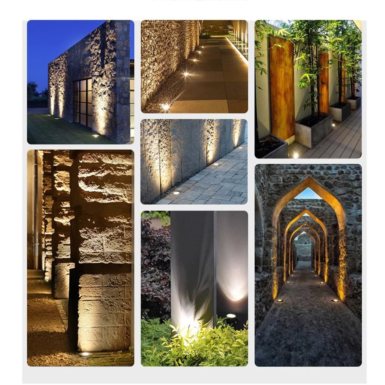 LED-Ondergrondse Verlichting Voor Buiten, IP66, Waterdicht, Inbouw LED Verlichting Voor in De Tuin, Oprit, Terras, Pułapka, Tuinverlichting - Groen - 12 W (Geel 18W)