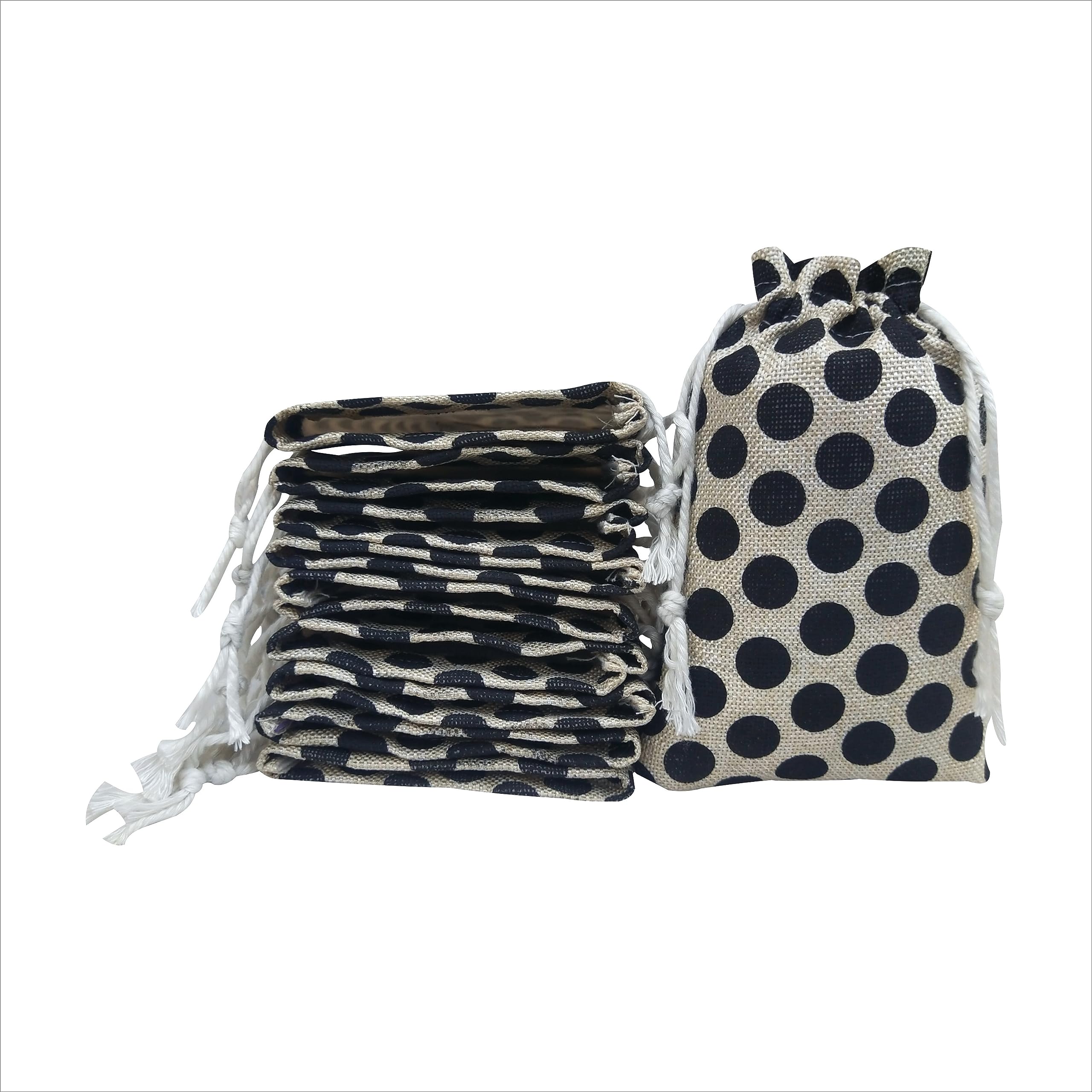 Drawstring clouser Linen similar jute like fabric Potli batwa Pouch gifting pouch Shagun return gift bag Pack of 10 (6.2 x 4.2) (Bobby Printed) (Bobby print) (B0CYQGDK7T) Amazon Price History, Amazon Price Tracker