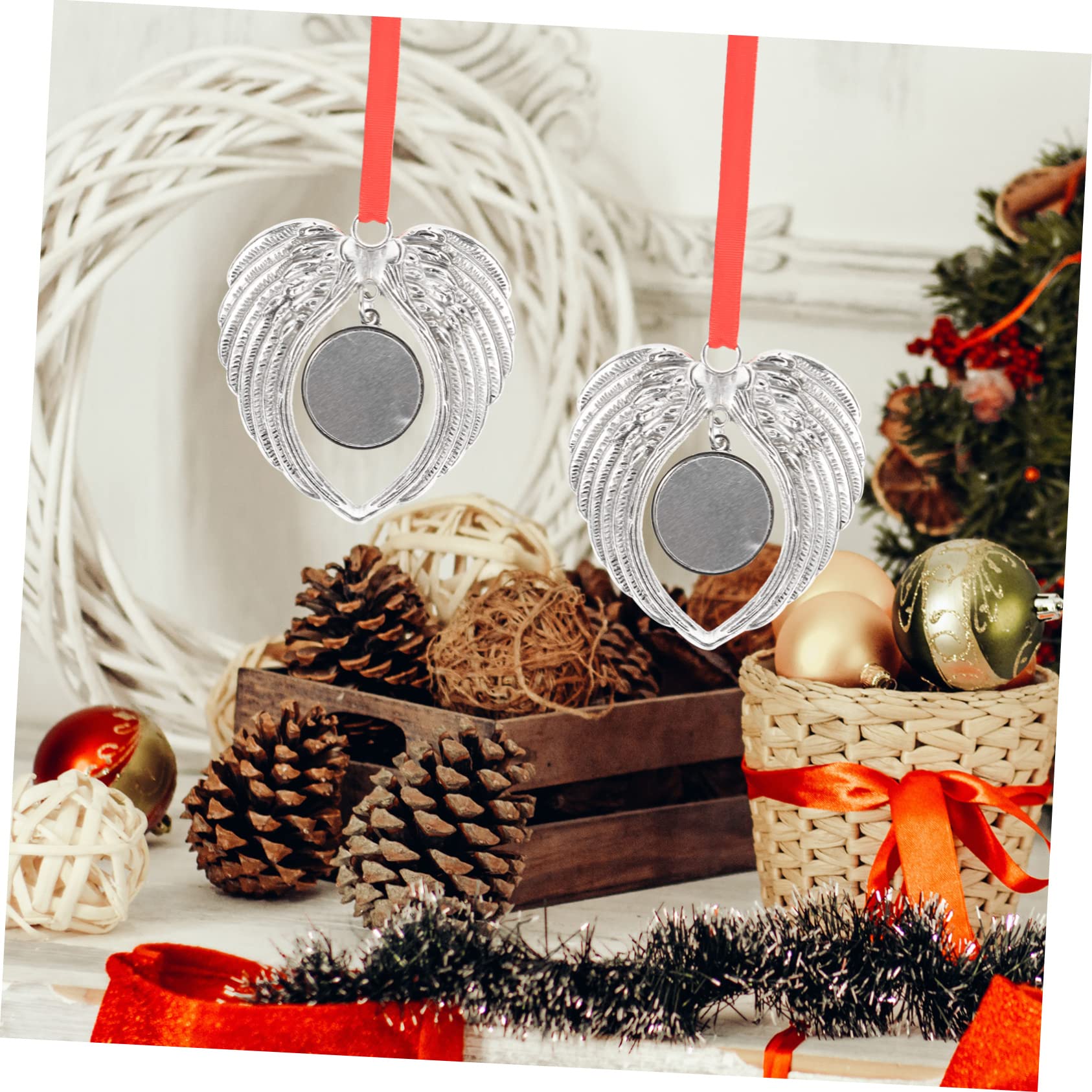 TOPBATHY 3 Juegos De Adornos Navideños Colgantes De Sublimación para Árbol De Navidad Decoración Navideña Decorativa (6 Piezas X 3)