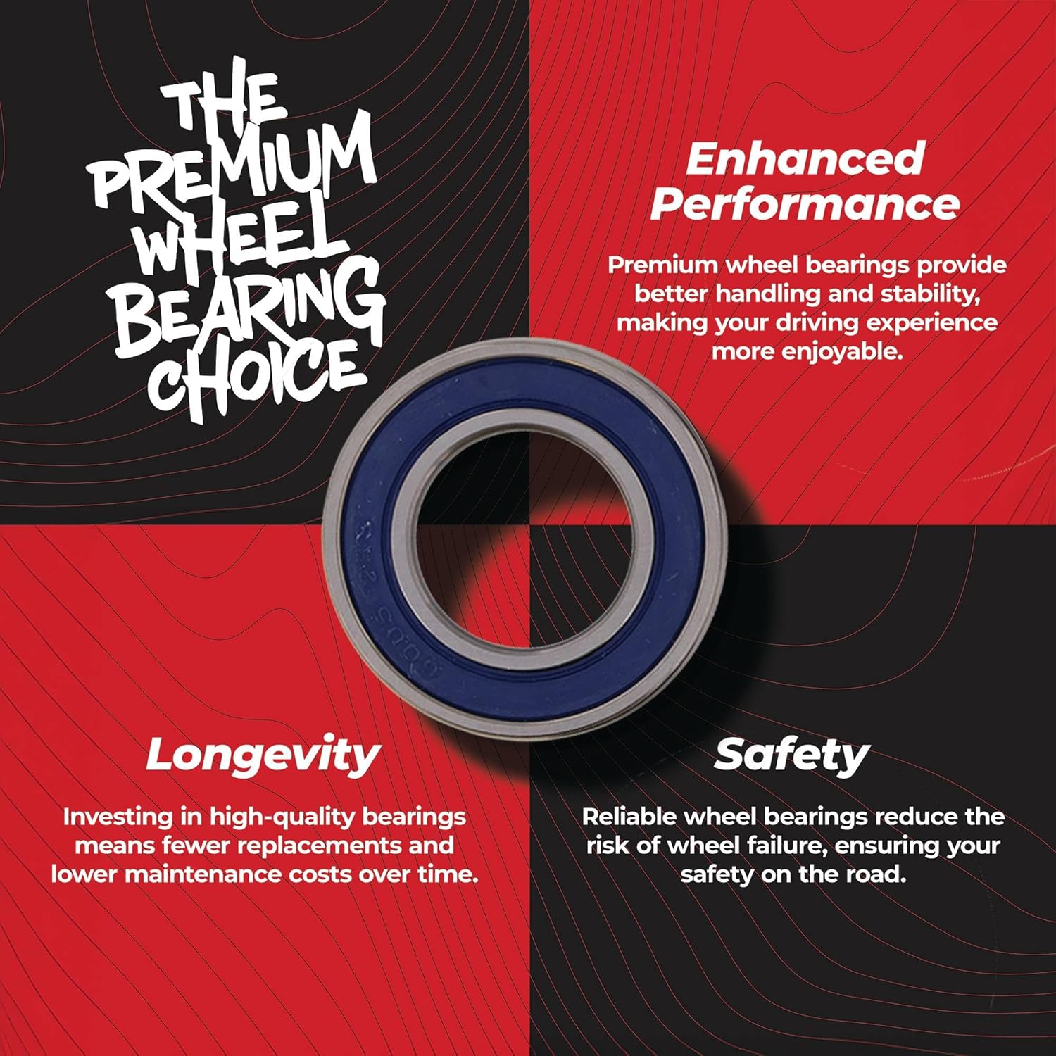 All Balls Racing 25-1492 Wheel Bearing Kit Compatible with/Replacement for Honda