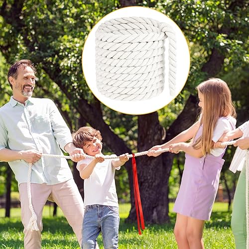Miniatura 6 de NEBURORA Cuerda de tira y afloja de 20 pies para adultos, juegos al aire libre, día de campo, reunión familiar, verano, patio trasero, césped,