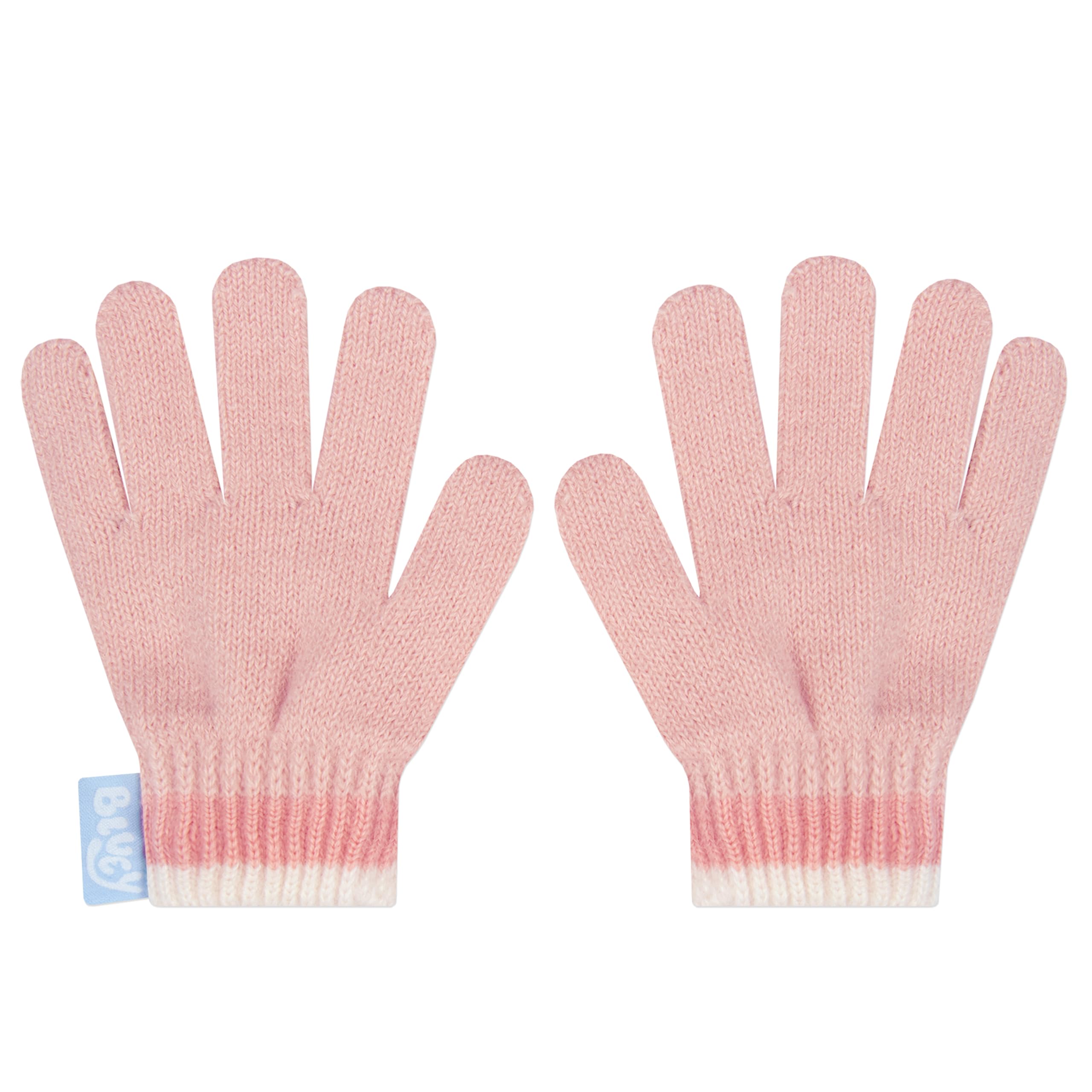 Bluey Gorra Bingo | Guantes Niña Invierno | Gorro Y Guantes | One Size Rosa