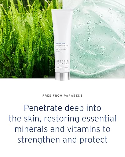 Miniatura 4 de Kerstin Florian Máscara de gel de algas rehidratantes, tratamiento hidratante aclara, cura y nutre con extractos de plantas, mascarilla facial para