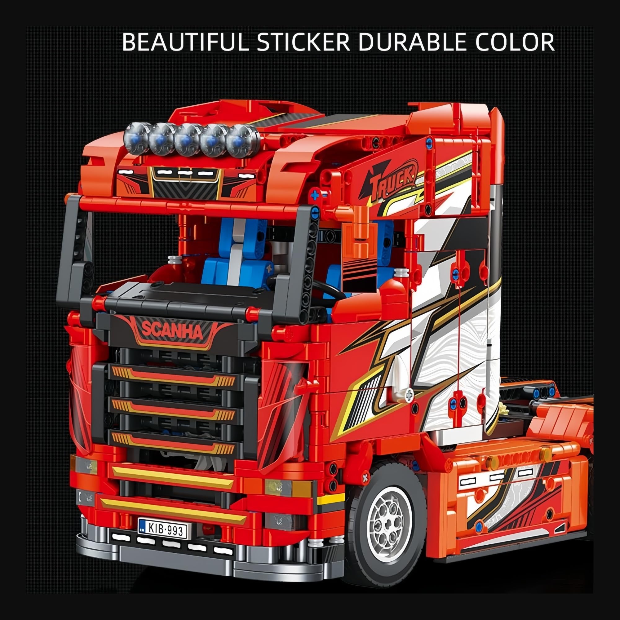 MOC-202330 770s Truck Technic Set - 2345 Teile LKW Modellbausatz Mit Lenksystem