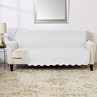 Vista 61 de Great Bay Home - Funda reversible de patchwork para sofá biplaza, protector de muebles lavable con correas elásticas - Funda para sofá para perros