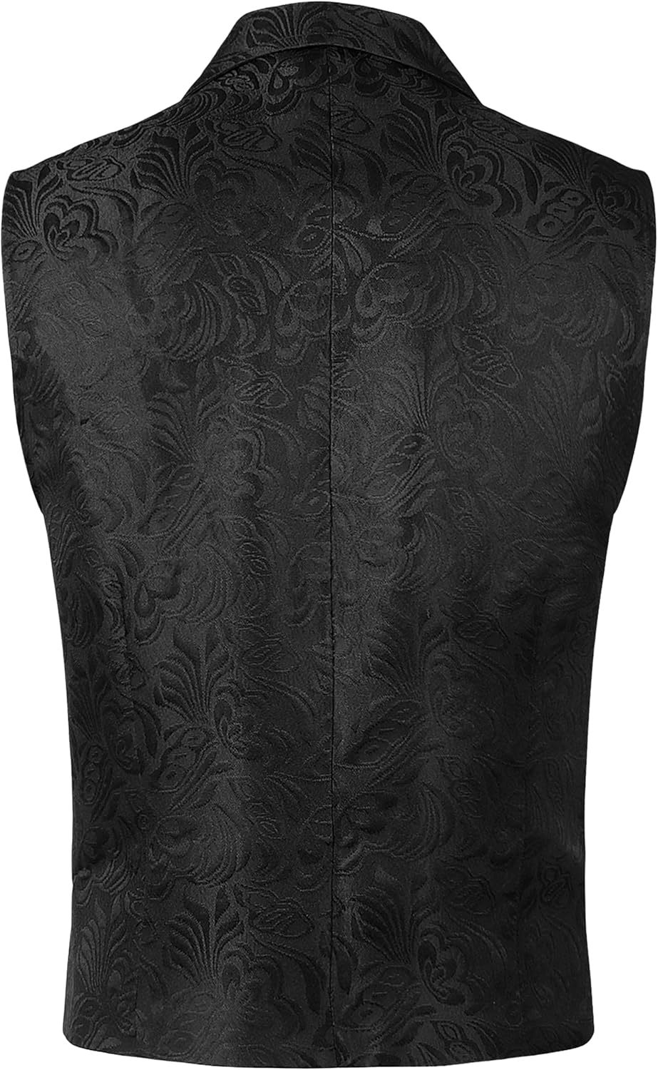 Men Victorian Suit Vest Black Steampunk Vest Waistcoat Double Breasted Jacquard Gothic Renaissance Vest for Men - Image 4