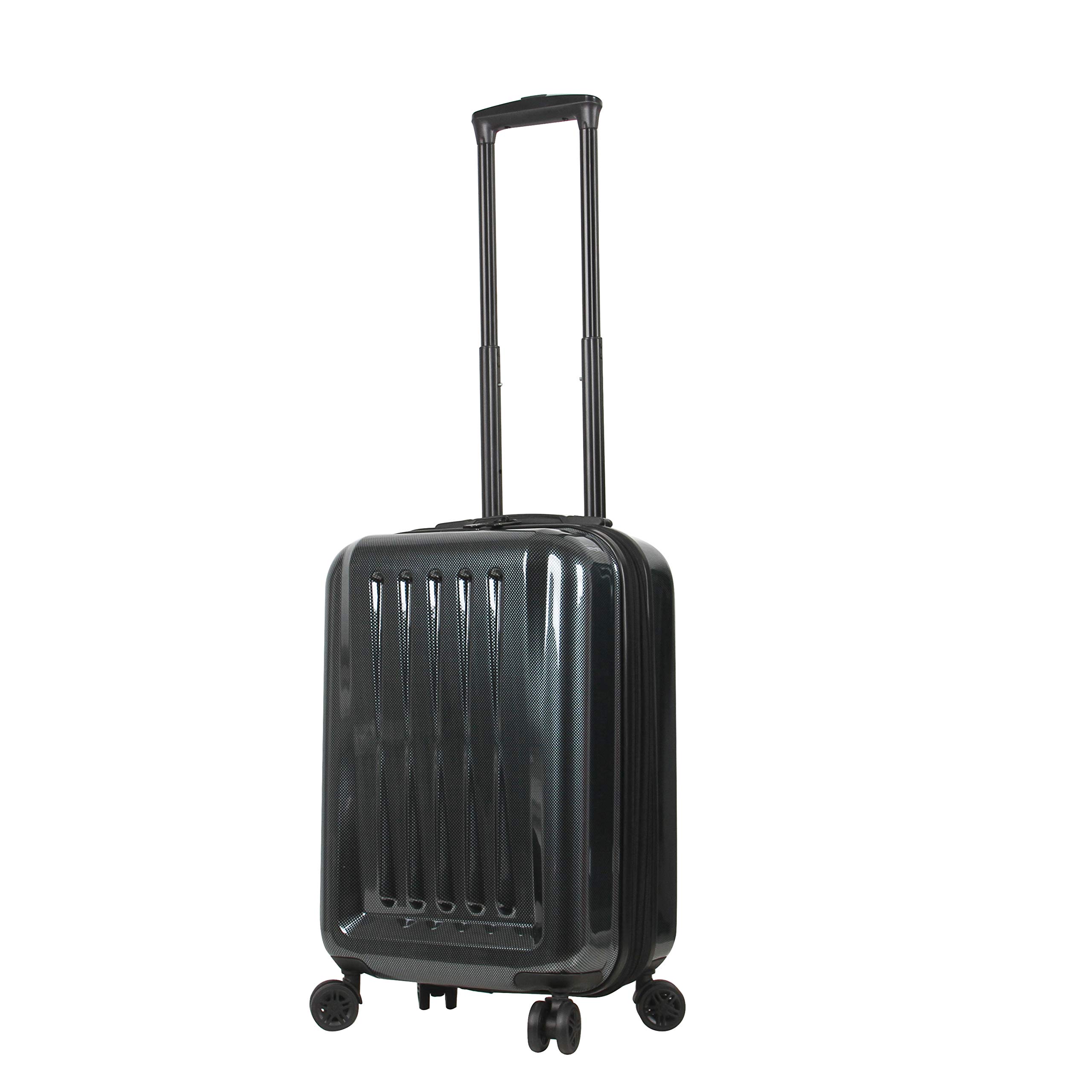 Mia Toro Mia Tor Italy Fonte Hardside Spinner Carry-on, Blue, One Size