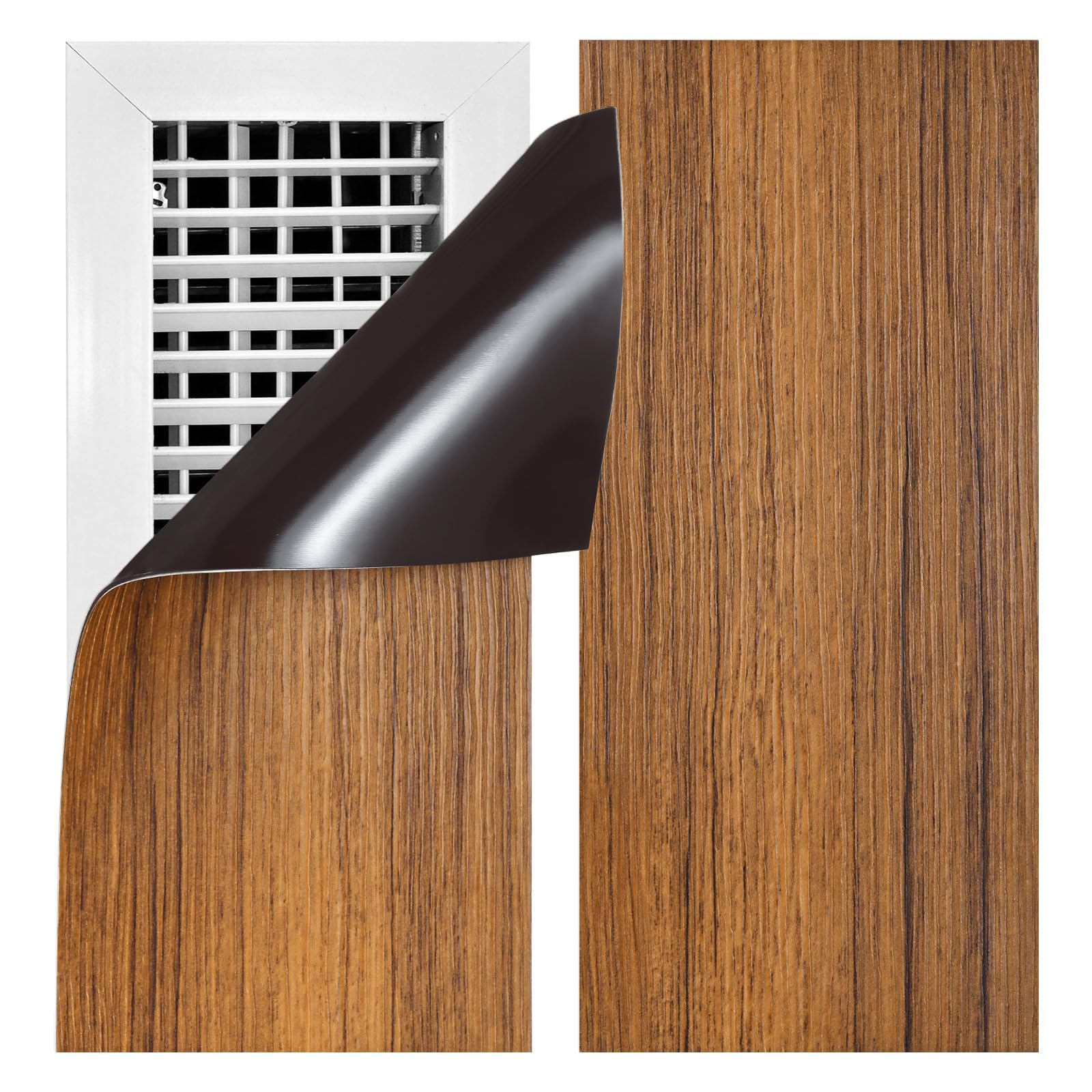 TIXIPEM 1-Pack Magnetic Vent Covers 12x5.5", Woodon