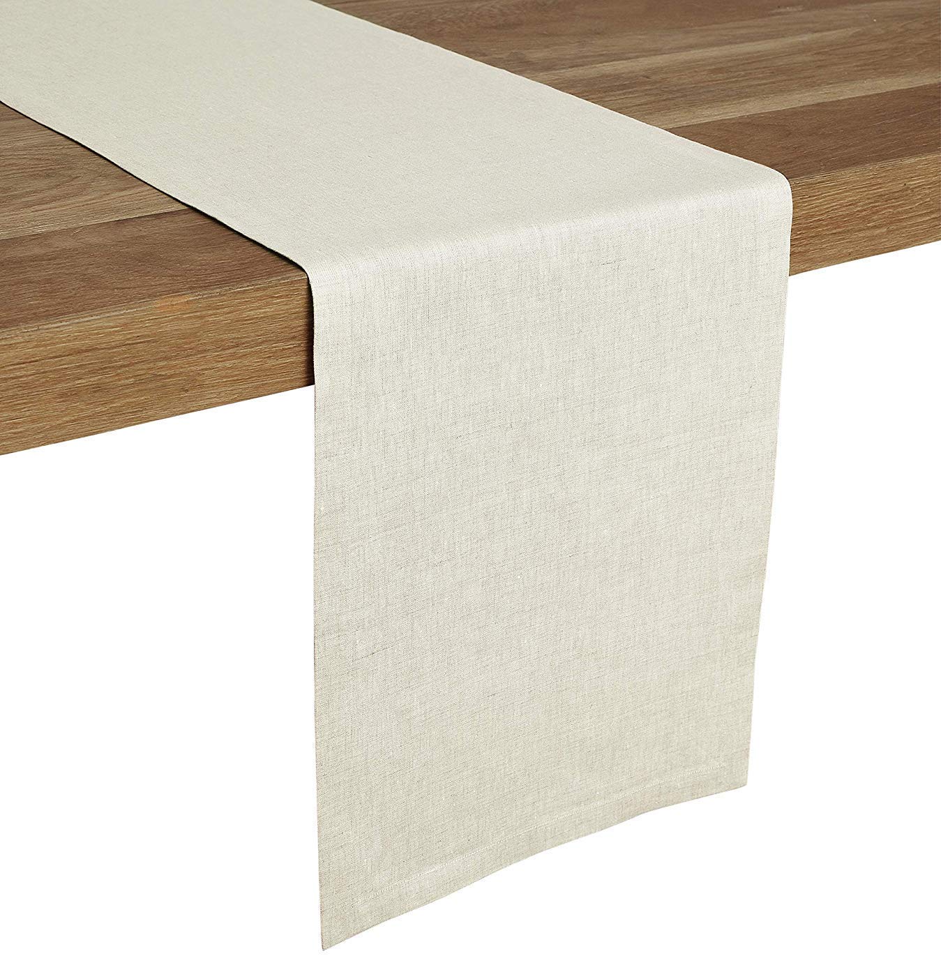 Luxurious French Perle Collection Solid Table Runner 14" X