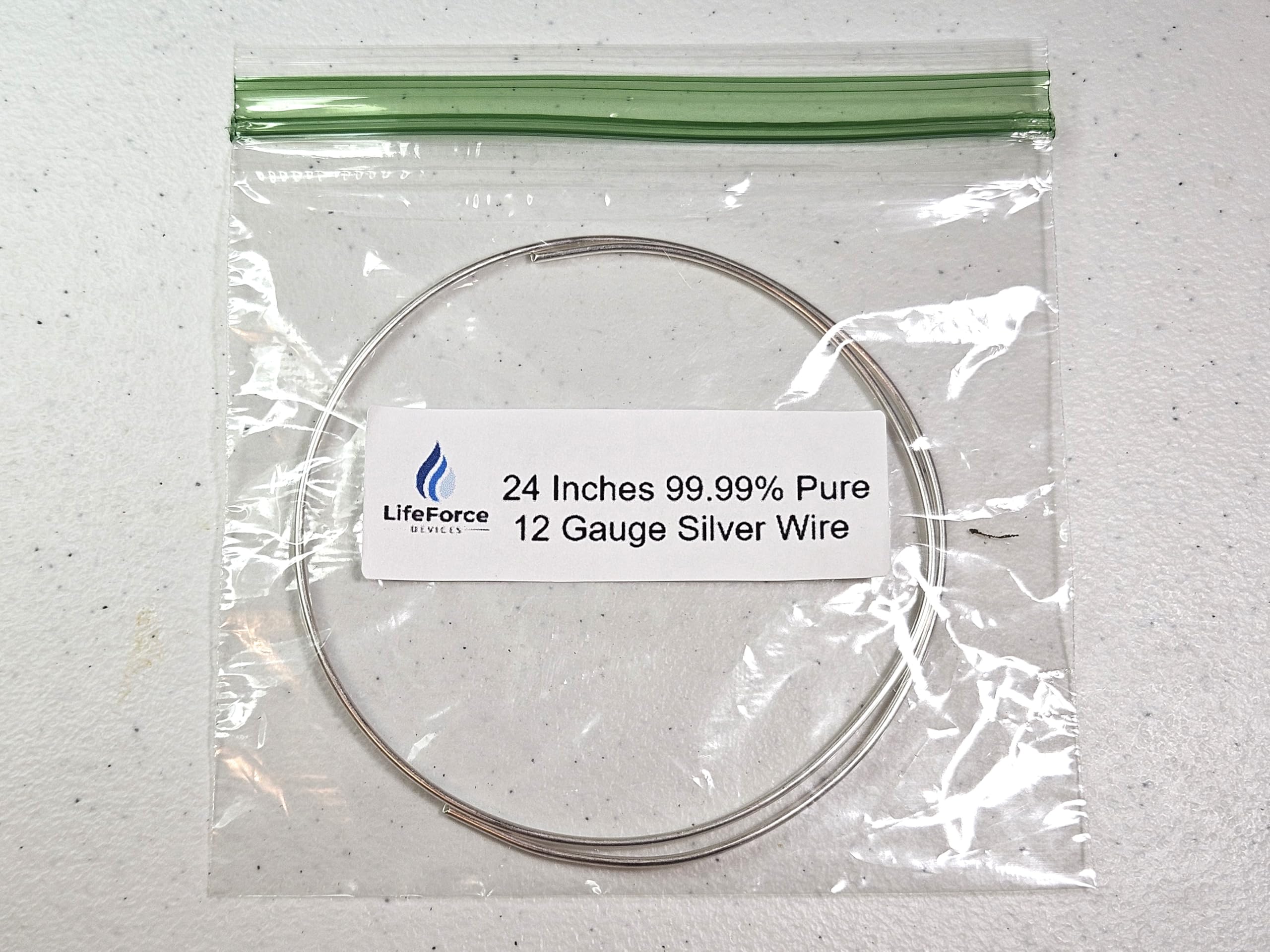 LifeForce Devices Pure Silver Generator Wire – 9999 Silver Electrode – Pre-Cut 24-Inch 12 Gauge Wire – Fits LifeForce Generators