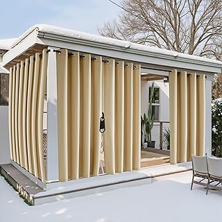 10 Garden Pergola Ideas UK Style for Compact Outdoor Spaces 94 NICETOWN Outdoor Curtains for Patio Waterproof with Zipper Connects 2 Pa...