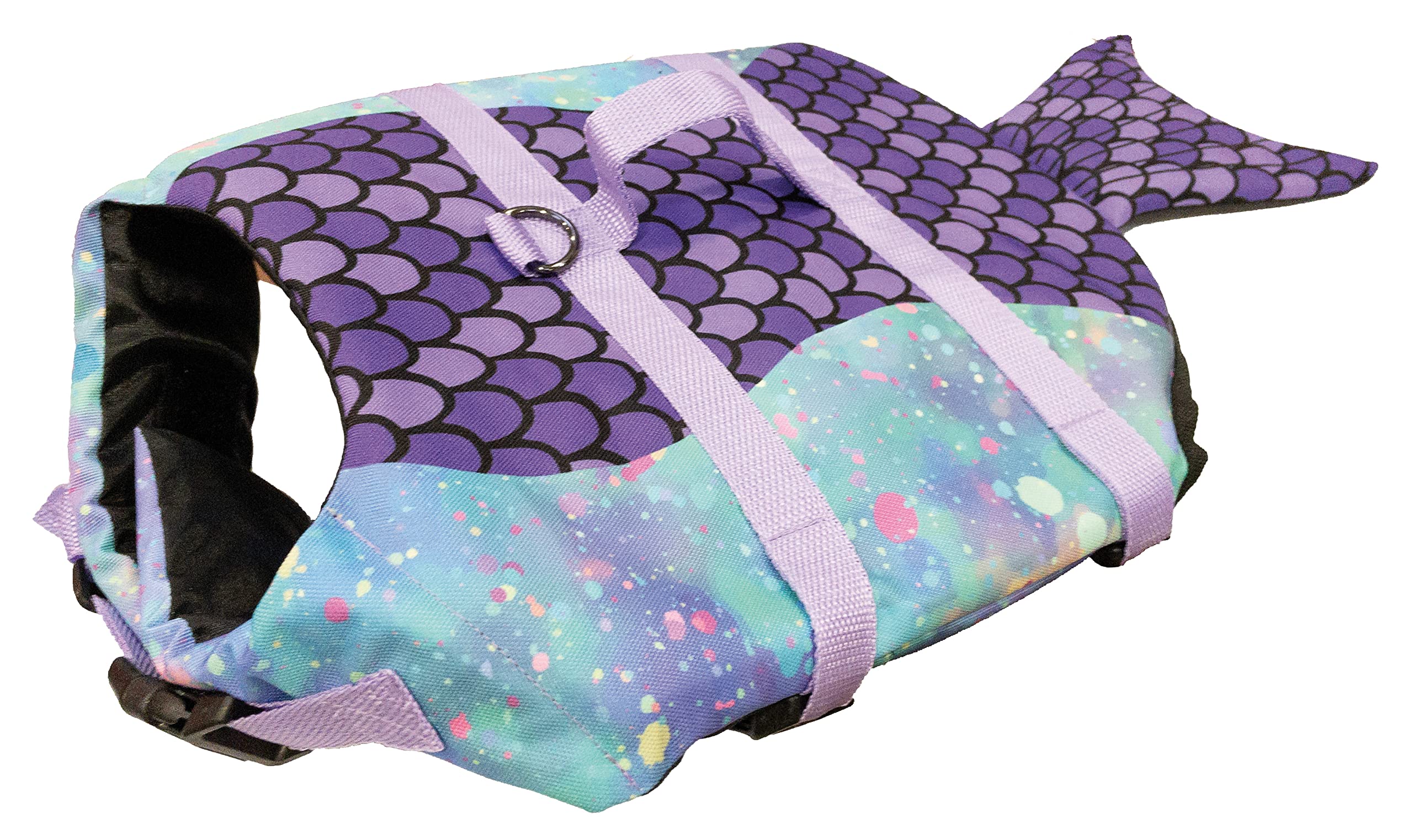 Chalecos Salvavidas Para Perros Croci, Chaleco Salvavidas Para Mascotas, Chaleco Salvavidas Con Asa Para Perros | Fantasía Marmaid | Tamaño: 40Cm