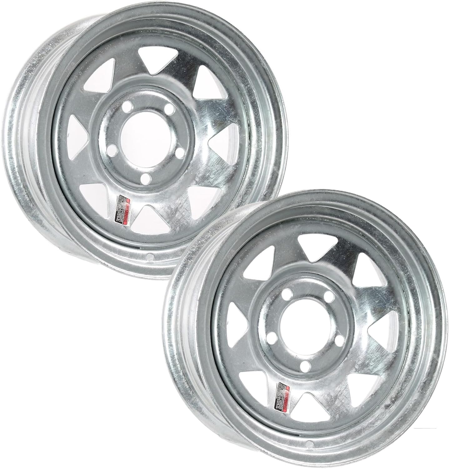 eCustomrim 2-Pack Trailer Rim Wheel 13X4.5 5 Lug On 4.5 Inch Galvanized Spoke