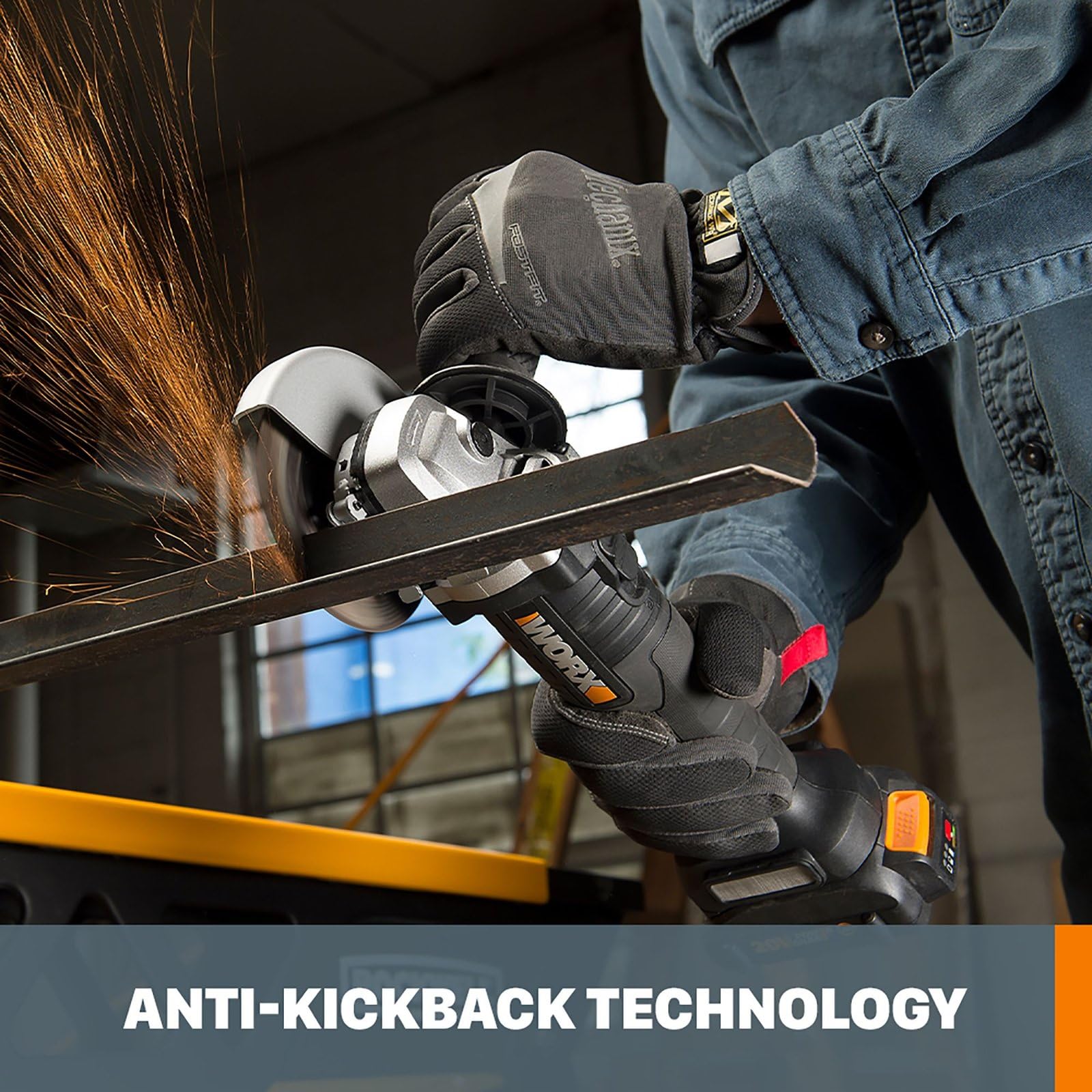 Worx 20V Angle Grinder - Cordless Power -5