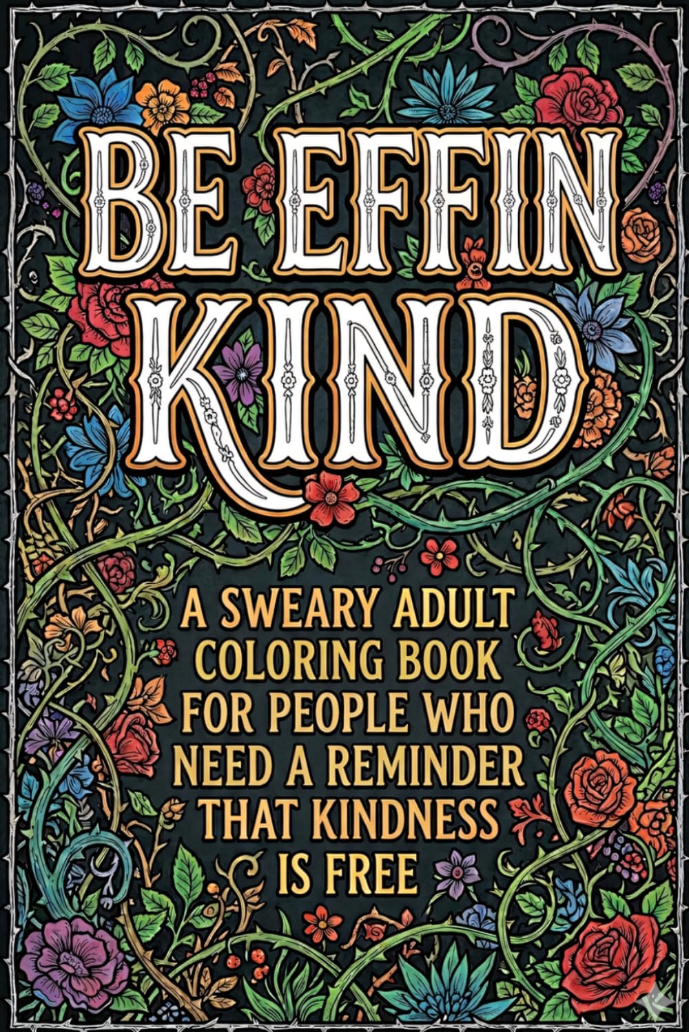 Be Effing Kind: A Sweary Adult Coloring Book for People Who Need a Reminder That Kindness Is Free