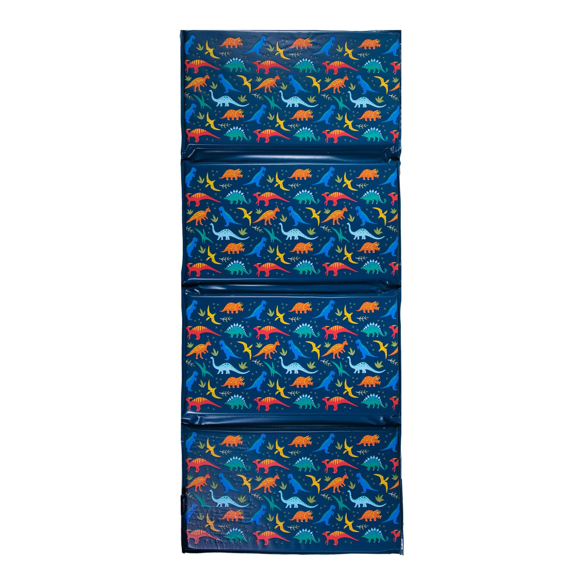 Wildkin Kids Vinyl Nap Mat for Boys – Foldable Toddler Sleep Mat for Daycare, Preschool, Kindergarten &amp; Travel, Durable &amp; Easy to Clean, Ages 3–7, Machine Washable