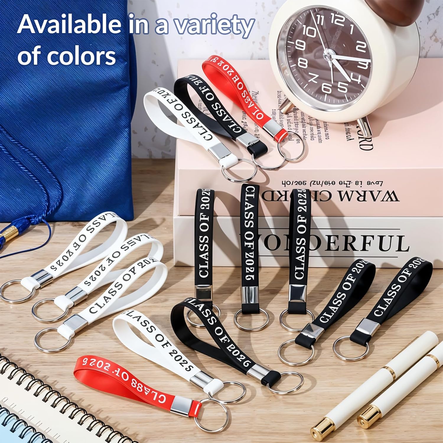 Custom Silicone Keychain - 10/100 Bulk Personalized Keychains for Women Backpacks Keyring Promotional - Image 3