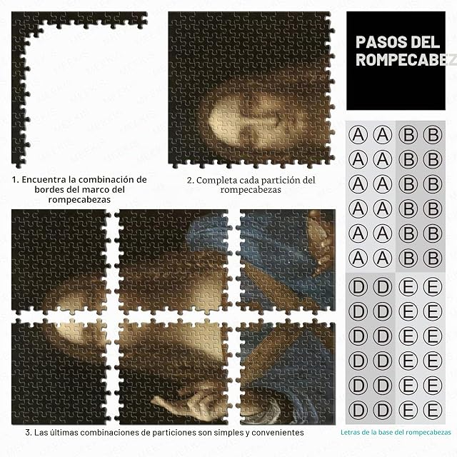 Foto 4 de 7 de Leonardo Da Vinci Pintura al óleo Puzzle De 1000 Piezas