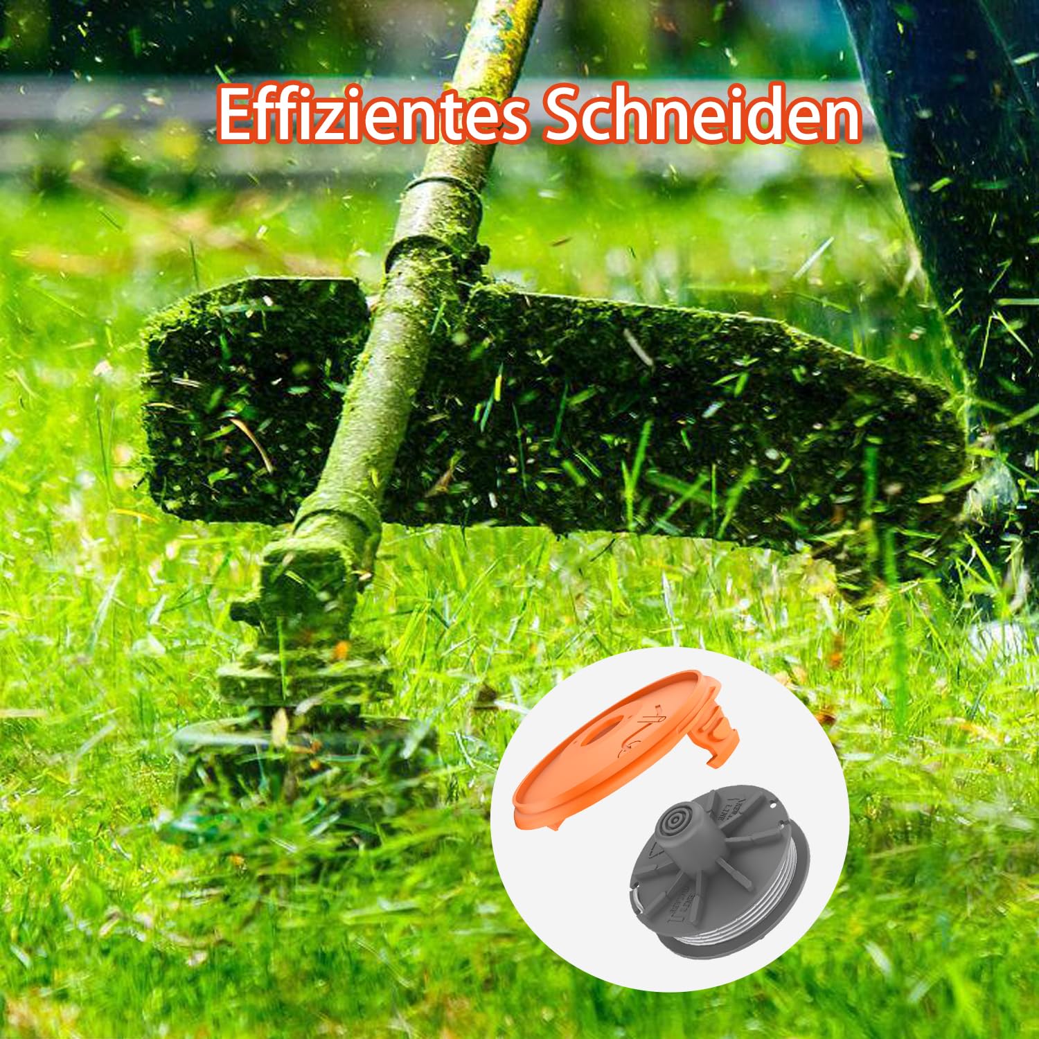 Bobines De Fil Pour Coupe-bordures Gardena - Lot De 4 + 1 Couvercle, Compatible Nombreux Modèles (5307-20)
