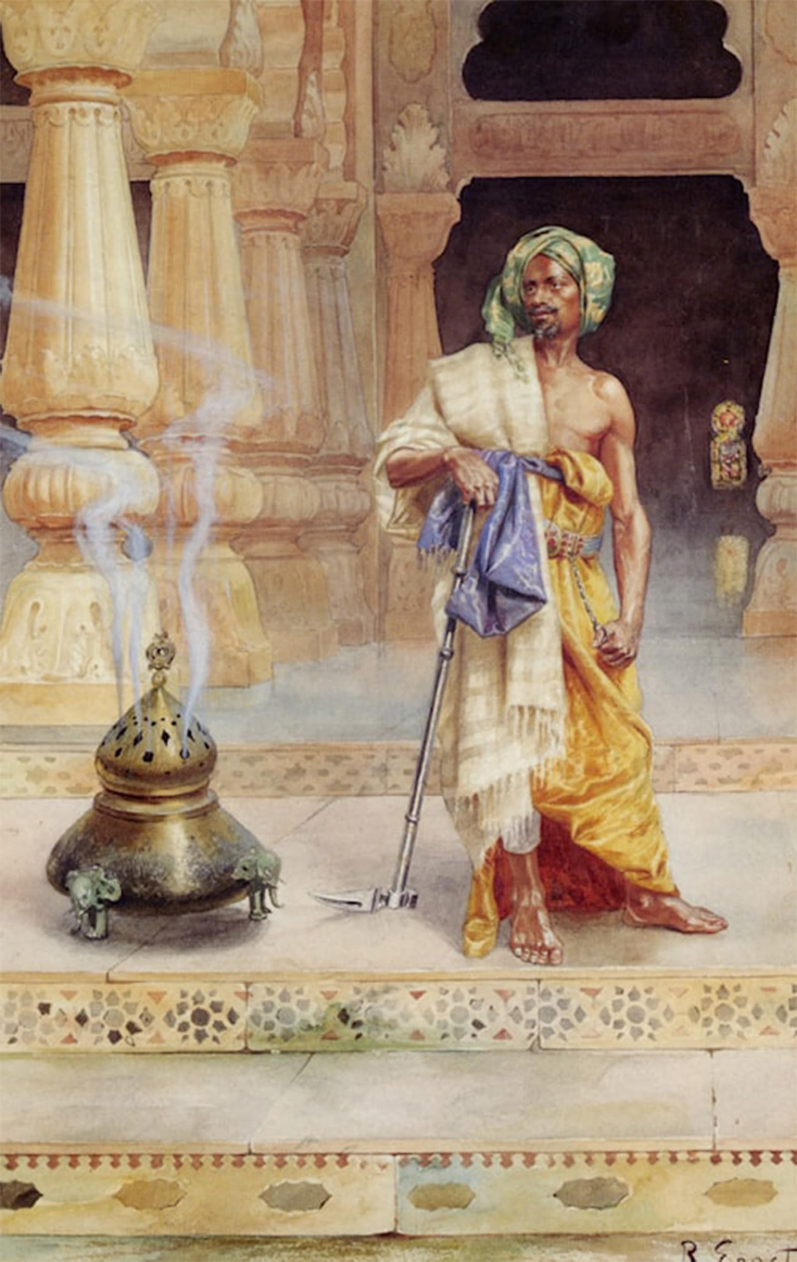 POSTERIIk Vintage Art Print Images Pictures Print the Sentry by Rudolf Ernst Modern Colour Posters for Office Home Decor 60x90cm