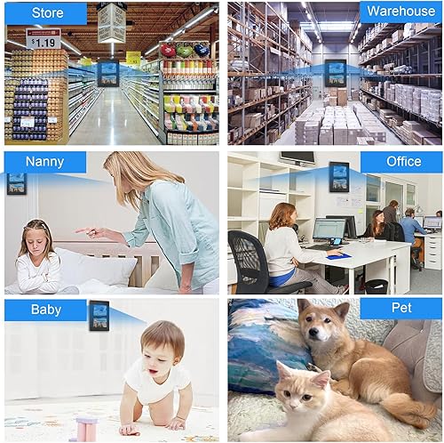 Miniatura 6 de GIIRKUUU Marco de fotos para cámara espía - Cámara oculta 1080P WiFi HD PIR Detección de movimiento Visión nocturna sin conexión Grabadora de video